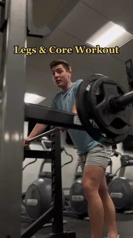 Legs & core workout 🔥 want to build those leg muscles and build that core strength? Give this workout a shot! #Fitness #legday #absworkout #glutesworkout 