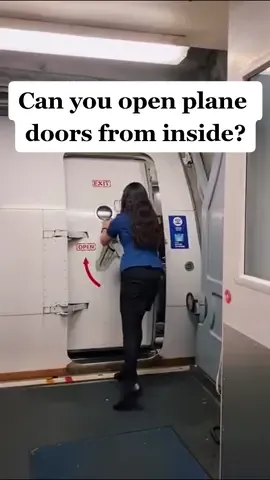 Why is anyone trying to open them 😳✈️ #aviation #aircraft #plane #planelanding #aviationlovers #aviationgeek #travel #flying