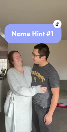 Can you guess it based off this hint?🤔 #pregnant #pregnantlife #pregnancy #pregnancytiktok #pregnancyjourney #pregnancyannouncement #namereveal #babynames 