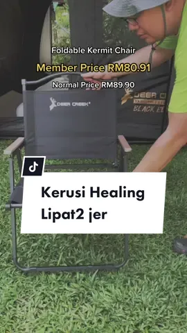 Kerusi healing untuk anda. Boleh didapati di Outpost outlet yang berdekatan dengan anda #deercreek #camping #campingitems #healingchair  #healing 