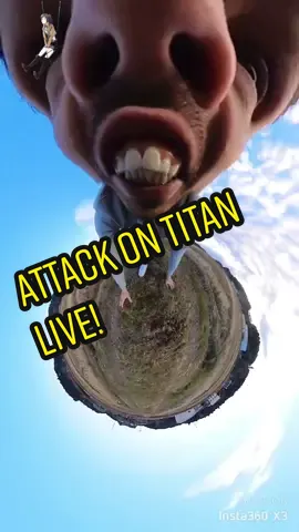 WHO DID THIS? #AttackOnTitan #anime #liveversion #funny #hilarious #creative #whodidthis #360camera #fisheyetok #360tiktok #360tiktokchallenge #TIKTOKARTIST #artistsoftiktok 