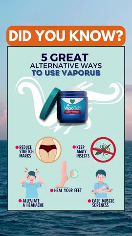5 Great Alternative Ways to Use Vaporub #DidYouKnow #didyouknowfacts #didyouknowthis #vicks #lifehacks #fypシ