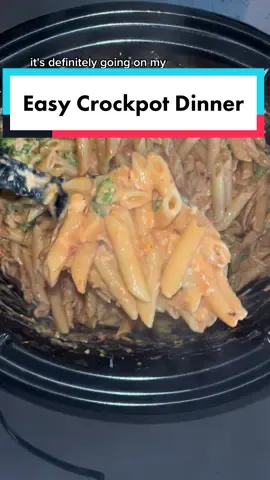 Your next favorite easy crockpot dinner 😎 #dinner #crockpot #crockpotrecipes #Recipe #dinnerrecipe #food #cooking #pasta #chicken #creamcheese #meal #familymeal #familydinner #easydinner #fyp #viral 
