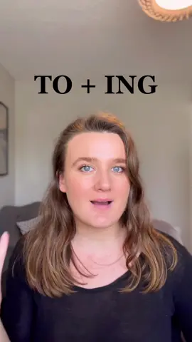 Phrases which take TO + ING 🫶🏻 #grammar #learnenglish #LearnOnTikTok #english #ingles 