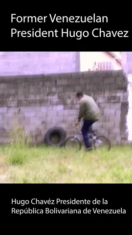 Hugo Chavez DESTROYS child's bicycle