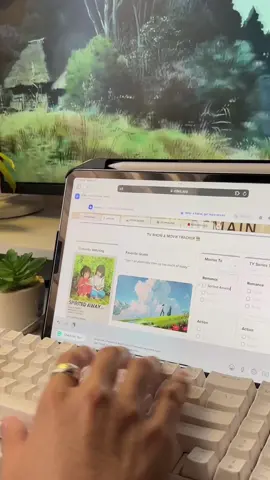 start tracking your movies & shows  | link in bio (free!) 🌱 #organizations #templates #visionboard #aesthetics #movie #studioghibli #netflix #tracker #templates #productivity #studytok 