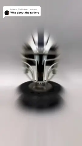 Replying to @0ffablinker TikTok follower request, might as well bang out all these Din Djarin Mando requests in one big wave! 3D printed Riddell Speedflex mini helmet with the Mandalorian twist and a blackout T-visor. #CustomMiniHelmet #3dprinting #3Dprinted #helmetstalker #3DMiniHelmet #NFL #helmet #footballhelmet #Riddell #football #CustomHelmet #helmets #Speedflex #DaRaiders #helmetlovers #helmetdesign #TheBlackHole #Riddell #JustWinBaby #mandalorian #StarWars #SinCity #LasVegasRaiders #AFC #LasVegas #Raiders #SuperBowl 