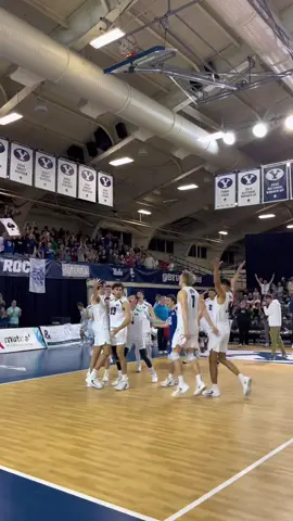 trent called game with an ACE #collegevolleyball #byu 