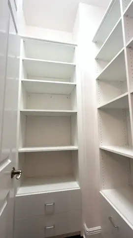 Storage closet had a glow up👀✨ #organization #closetremodel #storage #closettour 