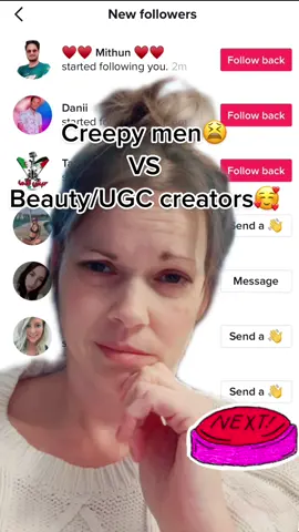 Too mamy creepers! This married momma is tired of  it! Happy to meet new beauty or skincare creators & ugc creators though. You are welcome here!😊 #followers #passsmash #passsmashchallenge #ugc #ugccreators #beautycreator #skincarecreator #womeninfluencers #newfollowers #greenscreen  ugc ugccreators beauty community skincare community followers ugc community 