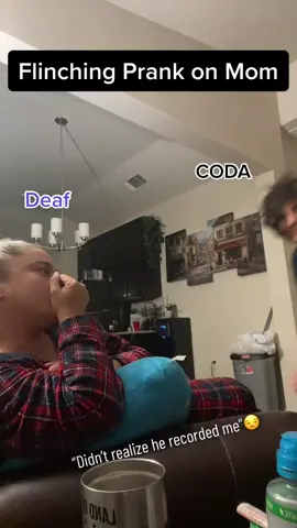 I was about to whipped him for playin me like that.. 🤷🏽‍♀️ #prankingonmom #deafmom #coda 