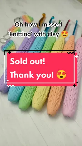 Thank you so much! ❤️ #stitchmarker #stitchmarkers #stitchmarkercrochet #crochethookset #crochethooks #crochetaddiction #progresskeepers #madeinuk #polymerclay 