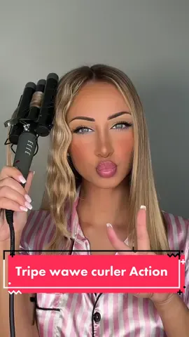 Plutot cool mais armez vous de patience😮‍💨 #hair #coiffure #triplewavecurler #action 
