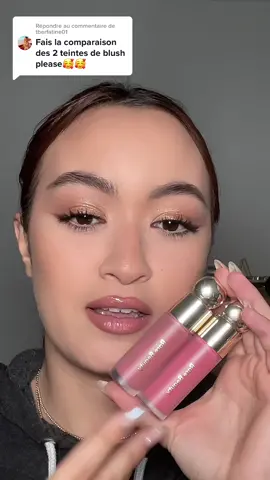 Réponse à @tberfatine01 comparaison des deux teintes @Rare Beauty Hope and Happy 💕 #rarebeautyblush  