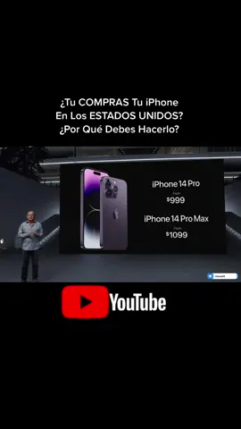 ¿Tu COMPRAS Tu iPhone En Los ESTADOS UNIDOS?  ¿Por Qué Debes Hacerlo? https://youtu.be/Wkd-RP3mxEk  #apple #iphone14pro #iphone14 #iphone14promax #iphone14plus #iphone15 #iphone15pro #iphone15promax 