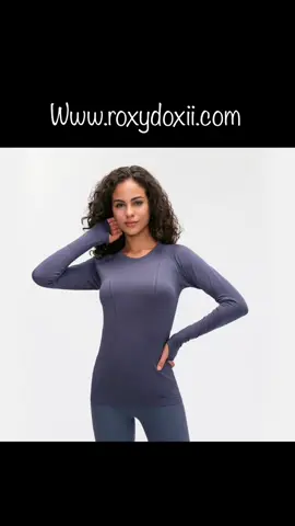 Women's Stretchy Yoga Seamless Soft Long Sleeve Shirt.Available @roxydoxii.com #picoftheday  #fitfam  #sports  #sportslovers  #gymworld  #gymlifestyle  #workout  #workoutworld  #gymlover  #crossfit  #Fitness  #bodybuilding  #fittnessworld  #soccergirl  #usa  #tiktok  #fashion  #GetCrackin  #ReadySetLift 