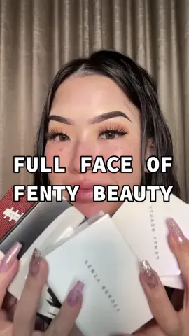 I’M READY FOR QUEEN RIRI’S PERFORMANCE 😍 #fentybeauty #fentyface #rihannahalftimeshow #teamfenty #SuperBowl #fentybeautyriri #makeup #fullfacemakeup #fyp 