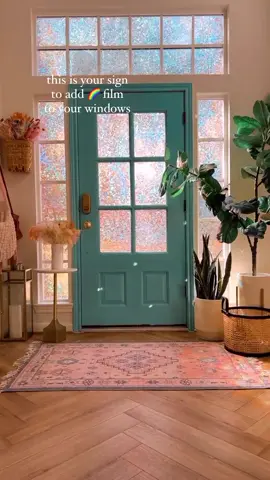 This is your sign to add sun catcher window film in your house 🥹✨🫶🏻 #suncatcher #DanceWithTurboTax #fypシ #rainbowspaces 