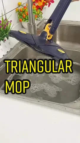 Triangle mop makes it easier to do housework#cleaningtools #tools #convenient #household #mop #useful 