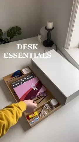 Desk essentials 🤍 @IKEAUK ELLOVEN #desksetup #desktour #ikea #ikeamusthaves #homeoffice #myoffice #deskorganization #elloven #homeinspo 
