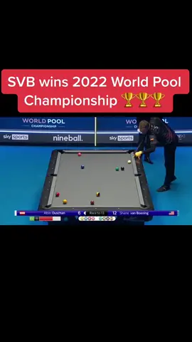 SVB wins 2022 World Pool Championship 🏆🏆🏆 #Shane Van Boening và Albin OusChan