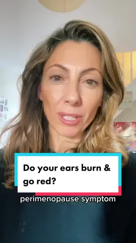 Burning ears that can go red? It’s another peri menopause symptom. It does pass, it’s just a bit annoying! 😆 #perimenopausesymptoms #burningears #redear 
