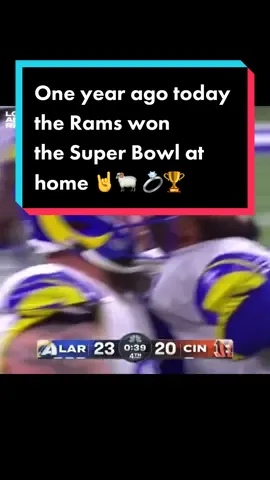 I was so fortunate to be able to witness the Rams win the Super Bowl in person last year. Memories to last a lifetime! The Rams will bounce back soon 🤘🐏 #DanceWithTurboTax #fyp #foryou #Rams #NFL #SuperBowl #SuperBowlLVI #SuperBowlChamps #OneYearAgo #OneYearAgoToday #Bengals #Cincinnati #SofiStadium #Champions #WhoseHouse #RamsHouse #CooperKupp #OBJ #MatthewStafford #AaronDonald #SeanMcVay #VonMiller #AndrewWhitworth #JalenRamsey #LA #LosAngeles #Inglewood 