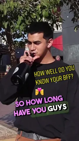 The Newlywed Game: BFF Edition 👨‍❤️‍💋‍👨 @anissagodina @operatorerror.tv  . . . #newlywedgame #bbfs #streetinterviews #streetinterview #humor #comedy #BestFriends #trending #funny #ValentinesDay #besties #doyouknowyourbff #fyp #fypシ 