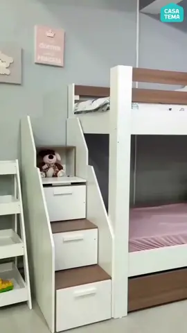 Quer deixar o cantinho das crianças mais prático? 🤩 #casatema #beliche #multifuncional #quartocompartilhado #maededois #foryou #decoration