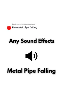 Replying to @dr.red60 Metal Pipe Falling #anysoundeffects #metalpipe #metalpipefalling #pipefallingsound #metalpipedroppingsounds 