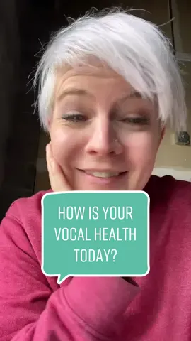 Is your voice good today? #vocalhealth #sovt #vocalcoach #singinglessons 