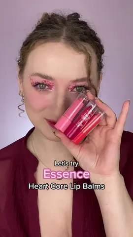 Essence Heart Core Lip Balm Swatches #essencecosmetics #essence #drugstore #catricecosmetics 
