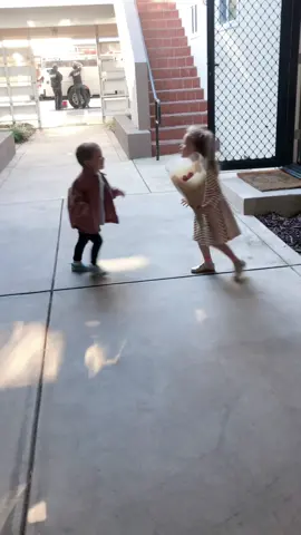 The best Valentine’s kiss of all time 😂❤️ #ValentinesDay #valentine #kids #kidsoftiktok #parents #parentsoftiktok #viral #fyp #flowers