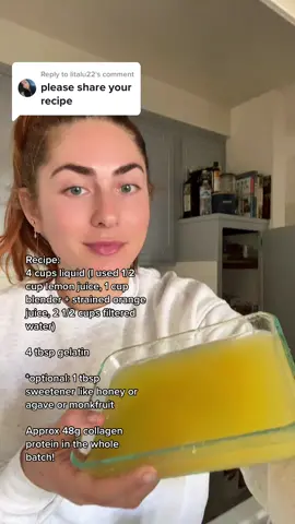 Replying to @litalu22  here you go!! Gelatin jello — this one is orange citrus flavored #gelatin #collagenjelly #homemadejello #proteinjello 