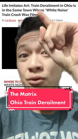Is this just a statistical anomaly of a coincidence? 🤔 Ohio Train Derailment - White Noise Netflix
