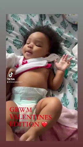 GRWU for Valentines!!! My baby 1st Valentine i must say she enjoyed it. 😘😊#ValentinesDay  #1stvalentinesday  #babygirl #girlmom #grwmbabyedition #infants #pampers #diapers #babylove #babytiktok👶🏻 #facebook #instagramreels #reels #1stchild #1sttimemom 