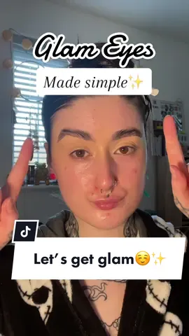 Glam eyes in easy steps☺️✨ #makeup #glameyes #tutorial #grwm #beautyhacks #makeuphacks #makeuphacksforbeginners #glammakeup #makeuptutorials 