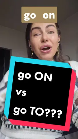 go to vs on?? which is right?? #grammar #learnenglish #popenglishwithjulia #nativespeakerenglish #fyp 
