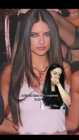 I’m obsessed with her and this look 🖤 #grwm #BeautyTok #getreadywithme #adrianalima #makeup #look #90s #glam #grungelook #darkfeminine #inspiredlook 