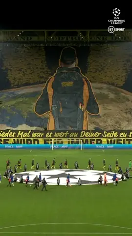 Dortmund’s tifo game is incredible 😍 #UCL