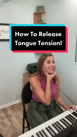 How To Release Tongue Tension! Some little tricks to train your muscles to let go! #tension #tongue #muscles #singing #theatre