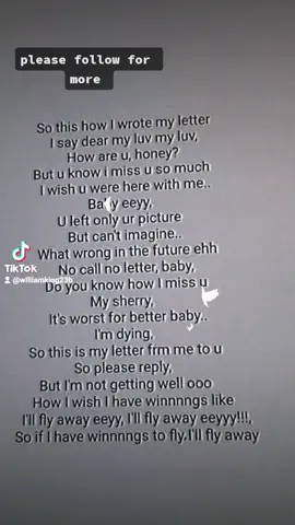 love letter,if I have wings to fly#trendingvideo #duetthis #williamking23b #lyrics #tiktokmakeitviral #viralvideo 