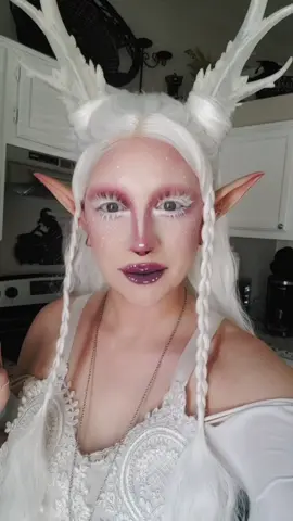 💀🦷🦴 #forestnymph #forestelf #winterelf #elf #fairy #nymph #fairycore #elfcore #whitelashes 
