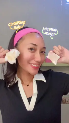 cleansing makeup time! biasanya ngehindarin type balm tapi cleansing balm yang ini berbedaa 🥹💖 #cleansingtips #cleansingroutine #makeupremover 