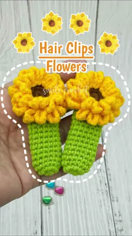Super Easy Crochet Hair Clip  #Shorts #ดอกทานตะวัน #Sunflower #มุราคามิ #ตุ๊กตาไหมพรม #ดอกไม้ไหมพรม #ดอกไม้ถัก #ดอกเดซี่ #ไหมพรม #ดอกไม้ตกแต่งชิ้นงาน #ถักไหมพรม #งานฝีมือ #แฮนด์เมค #handmake #วิธีถักไหมพรม