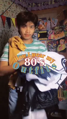 80’s Edition. (Most of them are thrifted and the inner on my leather jacket is a high quality and highly recommended corduroy jacket from @GOT STYLE ) #80s #fypシ #fyp #1980s #80sfashion #foryou #80soutfit 