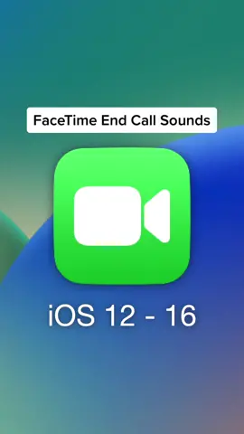 these facetime sounds are ICONIC! 