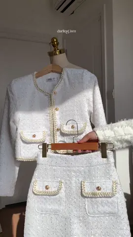 trendy tweed set - charlotte set ✨ #darlingism #localbrandvietnam #tweed #fashion #mixandmatch #outfit #aoxinh #vayxinh #asmr 