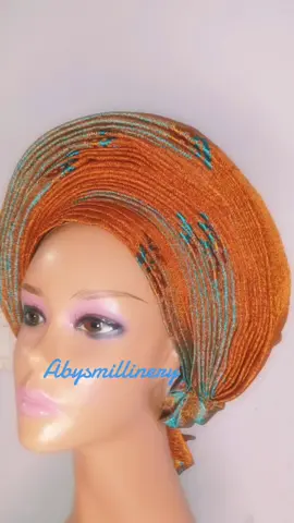 Round pleated Autogele #gele #handmade #outfit #fashion #party #owanbe 