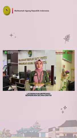 Berperkara secara gratis di Pengadilan Agama? yuk simak Layanan Hukum Prodeo! #mahkamahagung #ditjenbadilag #peradilanagama #layananhukumgratis